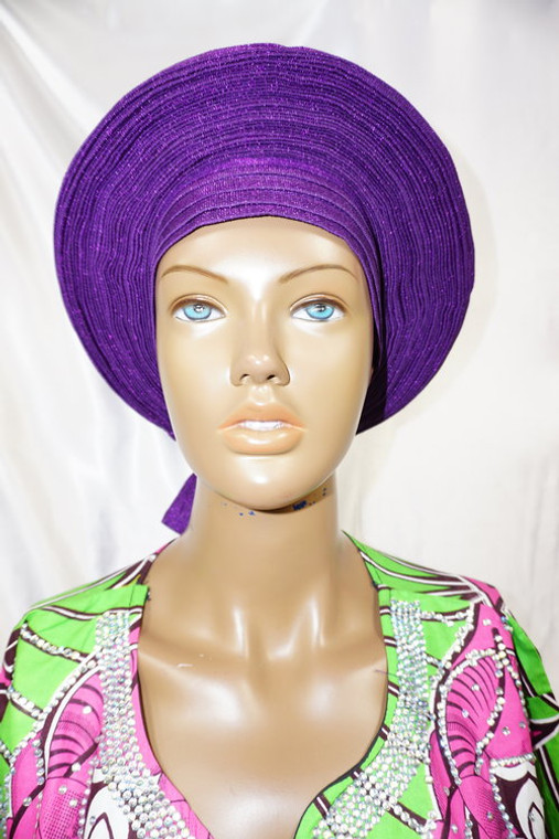 African Gele, Pre styled Head Tie, Auto Gele, Pre-Wrapped Gele, Ceremonial Head Cover, Head Dress, Gift For Her, Bridal Head Dress, Gele