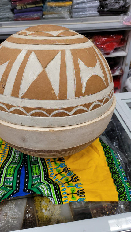 West African Fulani Calabash Bowl