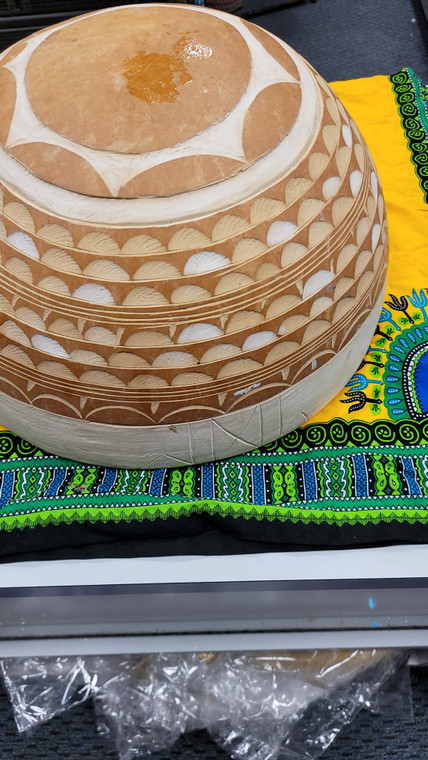 West African Fulani Calabash Bowl