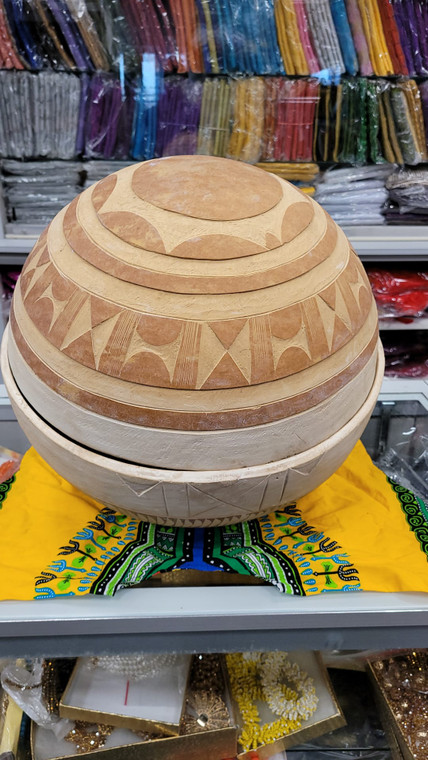 West African Fulani Calabash Bowl