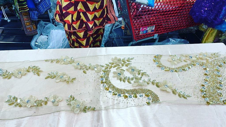 Million Stones Lace Appliqué sheet