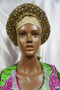 African Gele, Pre styled Head Tie, Auto Gele, Pre-Wrapped Gele, Ceremonial Head Cover, Head Dress, Gift For Her, Bridal Head Dress, Gele