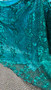 Sequined Lace Fabric Embroidery with a Mesh Lace Fabric 5 Yards