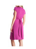 Hot Pink Knot Front Maternity Dress in Comfortable Jersey Fabric