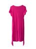 Hot Pink Knot Front Maternity Dress in Comfortable Jersey Fabric