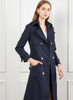 Kate-Inspired Timeless Navy Double Breasted Classic Trench Coat