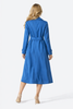 Dark Blue Belted Utility Midi Coat Inspired by Kate Mdiddleton