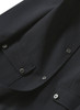 Black Collarless Mid-Length Cocoon Coat