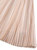 Pastel Pink Flared Pleated Midi Dress with Keyhole Detail