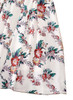 Floral Mock Two-Piece V-neck Dress with High-Rise and Flared Skirt