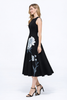 Floral Empire Waist Fit-and-Flare Midi Dress