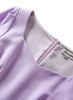 Lavender Sweetheart Neckline Puffed Sleeve Shift Dress