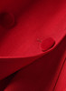 Velvet Collar Double Breasted A-line Midi Coat in Red