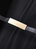 Black Fitted Jacket & Pleated Midi Skirt Co-ord Set