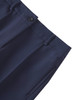 Navy Ruffled Peplum Wrap Jacket & High Waist Wide-leg Pants