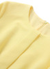 Yellow A-line Dress with Wraparound Waist Design