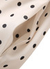 Polka Dot Flared Midi Dress with Contrast Waistband