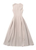 Sleeveless Fit And Flare Midi A-line Dress in Beige