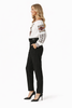 Embroidered Blouse & Cigarette-Style Trouser Set