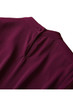 Burgundy 80s Button Blouse & High-rise Pencil Skirt Set