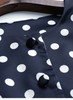 Amal Clooney Inspired Polka Dot Peplum Skirt and Jacket Set