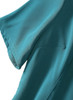 Crew Neck A-Line Dress with Flared Slit Skirt in Teal