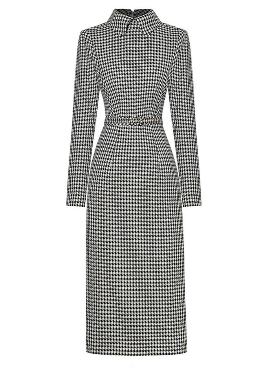 Houndstooth Dress