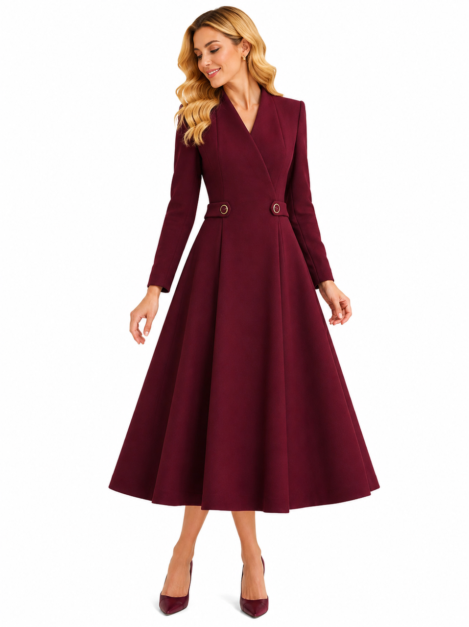 long sleeve winter coat dress Xunlbb Women's Coats Fall And Winter Down Plus Velvet Thickened Raglan Sleeves Coat Long Sleeve Coat Dress Jackets for Women Winter Clothing for Women