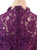 Aubergine Floral Crochet-Lace Sheath Midi Dress