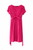 Hot Pink Knot Front Maternity Dress in Comfortable Jersey Fabric