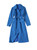 Dark Blue Belted Utility Midi Coat