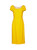 Kate Inspired Yellow Ruffle Sleeve Fitted Pencil Dress