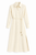 Cream Georgette Belted Side-Slit Shirt Dress