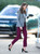 Burgundy Mid-Rise Ankle Length Crop Trousers
