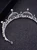 Silver Crystal and Pearl Lotus Flower Tiara