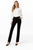 White Puff-Shoulder Long-Sleeve Crepe Blouse