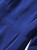 Navy V-Neck Midi Dress with Contrast Pleats