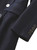 Military-Inspired Deep Navy Double-Breasted Longline Coat