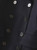 Military-Inspired Deep Navy Double-Breasted Longline Coat