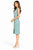 Mint Green Sleeveless Belted Sheath Dress