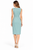 Mint Green Sleeveless Belted Sheath Dress