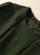 Long Sleeved Button Midi Slit Dress in Dark Green