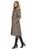 Beige Check Straight-Cut Longline Coat