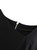Black Asymmetric-Neck Fitted Midi Dress