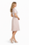 Pastel Pink Keyhole Belted Pleated Midi Dress
