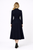 Navy Military Blazer & A-Line Midi Skirt Set
