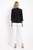 Effortless Chic with Open Front Smart Casual White Blazer