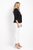 Off-White Open-Front Smart-Casual Blazer