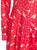 Red Ruffled Shoulder Pussy-bow Polka Dot Print Midi Dress