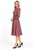 Carnation Floral V-Neck Shirt Dress with Belt